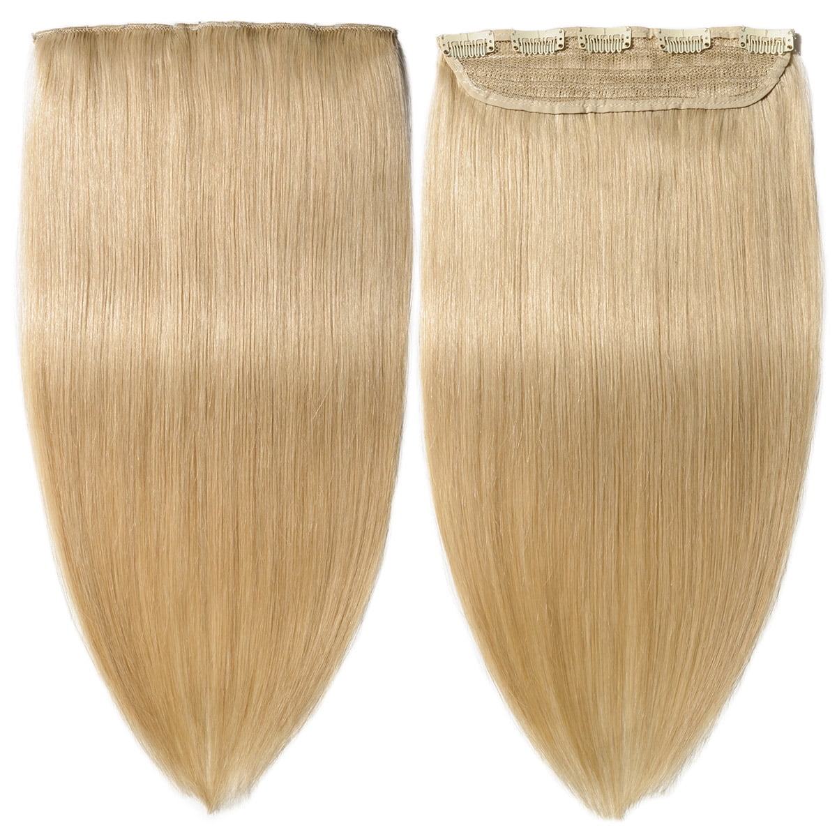SEGO Clip in Hair Extensions Human Hair 3/4 Full Head 100% Real Remy Thick Hair Extensions Silky Straight Balayage Blonde Hair Pieces