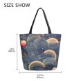 thumbnail image 5 of Large Canvas Bag 13.5x5.1x15 Inch Canvas Bag Shopping Canvas Bag Suitable For Outing Shopping Travel Out Of Large Capacity Storage Beautiful Pattern, 5 of 9