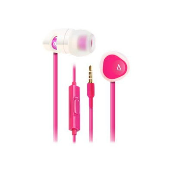 Creative MA200 - Headset - in-ear - wired - noise isolating - white, pink