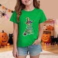 thumbnail image 2 of boobe T Shirt Girls Funny Halloween Graphic Tee Casual Letter Print Fall Tops, 2 of 5