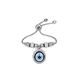 thumbnail image 1 of Pulsera de Ojo Turco Belug Acero Inoxidable para Mujer Tamaño Ajustable, 1 of 5