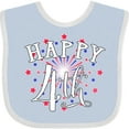 thumbnail image 3 of Inktastic Happy 4th- Fourth of July Firework Boys or Girls Baby Bib, 3 of 4
