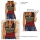 thumbnail image 3 of Bienvenido Camisa sin mangas con cuello en V para mujer, Top elegante con estampado de retazos a la moda para uso diario al aire libre, rojo vino M, 3 of 4