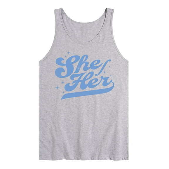 Instant Message - She Her - Men's Jersey Tank Top