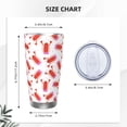 thumbnail image 4 of Lsque Crayfish And Hearts Pattern 20oz Car Cup with Lid and Straw, Insulated Coffee Cup with Straw Topper, Spill Proof Travel Coffee Mug, Stainless Steel Tumble-Straw Three-piece Set, 4 of 8
