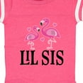 thumbnail image 4 of Inktastic Little Sister Girls Lil Sis Flamingo Girls Baby Bodysuit, 4 of 5