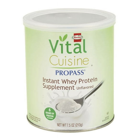 Hormel Food Sales Oral Protein Supplement Vital Cuisine ProPass Whey Protein Unflavored 7.5 oz. Can Powder Case of 4