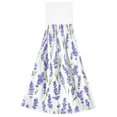 thumbnail image 7 of Yayeee Kitchen Hanging Hand Towels Set of 2 with Loop Bathroom Absorbent Tie Towel, Watercolor Lavender Pattern, 7 of 7