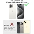 thumbnail image 2 of Case Compatible with iPhone 15 Pro Max (6.7-inch) Matte Translucent Phone Case for Men, Women, Girls, Thin Back Cover, Blue, 2 of 13