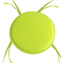 Round Outdoor Chair Cushions, Waterproof Memory Foam Bistro Patio Furniture Cushions 15" x 15", Black, 1 Pack for Home Garden Furniture Decoration