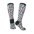 thumbnail image 4 of Daiia Sports Socks Heart Panda Printed Novelty Crew Socks for Men Women Knee High Socks Cotton Socks Soft & Breathable Support Unisex Socks, 4 of 9