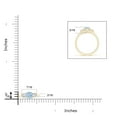 thumbnail image 4 of ANGARA Natural Classic Round Aquamarine and Diamond Three Stone Ring in 14K Yellow Gold for Women (Size-5mm) | March Birthstone, Anniversary, Jewelry Gift for Women | Natural Aquamarine Ring, 4 of 9