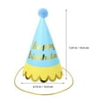 thumbnail image 2 of IBASETOY 10Pcs Birthday Celebration Hats Assorted Color Paper Hat for Happy Birthday, 2 of 5