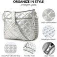 thumbnail image 4 of Bandolera acolchada EPEDAL24 Puffy Silver para mujer, 4 of 9