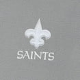 thumbnail image 4 of Men's Antigua Gray New Orleans Saints Daily Fused Full-Zip Jacket, 4 of 4