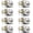 Brushed Nickel, variant on 8 Pack Matte Black Door Knobs, Privacy Door Knob with Lock, Interior Doorknobs with Round Ball, Keyless Door Lockset for Bedrooms Bathrooms