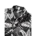 thumbnail image 6 of Cenuakty Men’s Shirt, Long Sleeve Turn-down Collar Button-down Shirt Flower/Leaves Print Fall Casual Tops Streetwear, 6 of 9