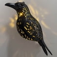 thumbnail image 2 of WeeWhimsy Halloween Decorations Realistic 3D Metal Hollowed Out Bird with LED Light for Indoor,Outdoor,Yard Tree,Garden, 2 of 9