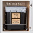thumbnail image 3 of Soporte doble extraíble para papelera HOLDN' STORAGE, 36 L, cromado, 3 of 6
