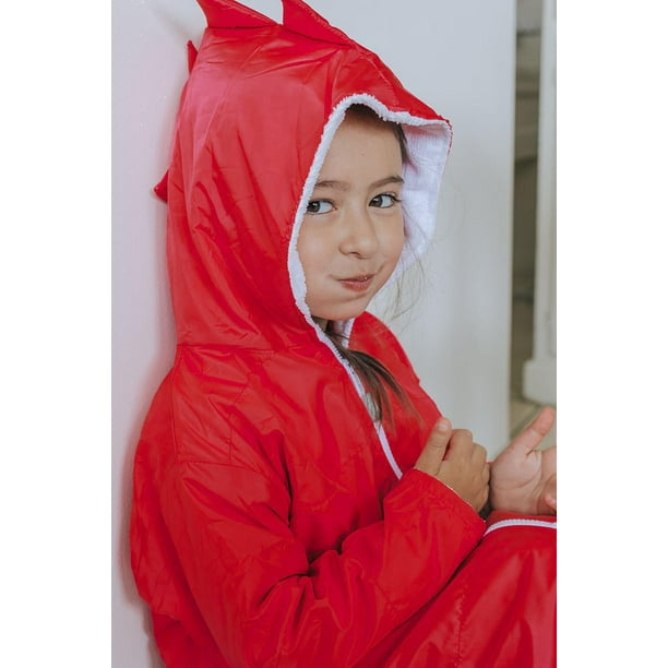 Parca Bata de Natación para Niños Roja MASHO Talla BN01R