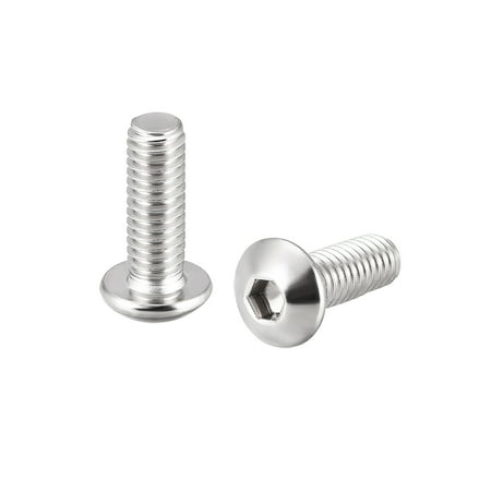 

Unique Bargains M4x12mm Machine Screws Hex Socket Round Head Screw 304 Stainless Steel Fasteners Bolts 50 pcs