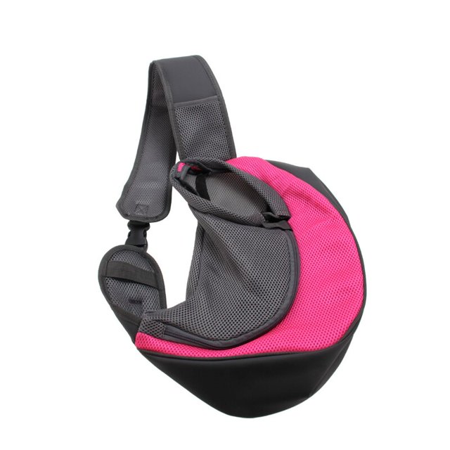 Portador de cachorros S/L para viajes al aire libre, bolso de hombro para perros, bolso de malla Oxford de un solo cabestrillo, bolso de mano cómodo, bolso transpirable para gatos Tan Jianjun unisex