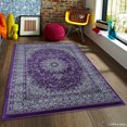 thumbnail image 1 of Allstar 5x8 Traditional Area Rug in Purple with Gainsboro Grey Persian Nain design (5' 2" x 7' 4"), 1 of 7