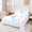 White Blue C, variant on Feelyou Watercolor Letter E Twin Sheets for Boys, Blue Princess Bowknot Bedding, 3pcs, 1 Flat Sheet, 1 Fitted Sheet and 1 Pillowcase