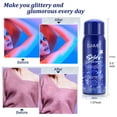 2 Pack Elaimei Shiny Glitter Spray Long Lasting, Glitter Powder Spray