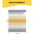 thumbnail image 4 of Yellow Gray Ombre Morocco Pattern Mailbox Covers Magnetic Standard Size 18.5"x21.7", Modern Moroccan Geometry Mailbox Cover Holiday Mail Box Cover Mailbox Decorations for Outside Garden Yard, 4 of 6