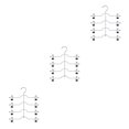 thumbnail image 3 of jesticaly Multi-Functional Skirt Hanger 4 Tier Pants Holder Clip Steel Adjustable Space Saving Trousers Hanging Rack Clothes Storage Rack 3Set, 3 of 6