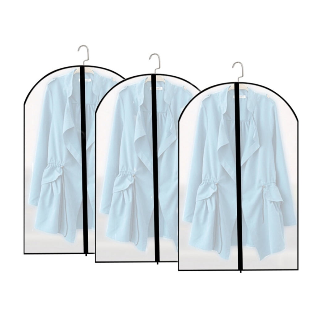 Hanging Garment Clear Bags for Travel Set of 3 (Different Size
