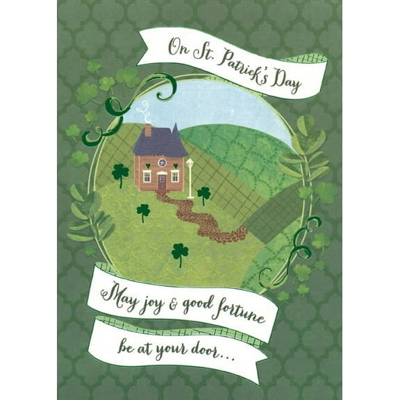 Designer Greetings Good Fortune at Your Door St. Patrick's Day Card