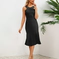 thumbnail image 7 of ameIAEA Summer Sleeveless Work Dresses for Women Office Business Dress Ruffle Midi Dress, 7 of 7