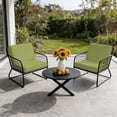 thumbnail image 6 of Outdoor Patio Cushion Covers 4 Pack Solid Color Patio Chair Cushion Covers with Ties and Zipper Leaf Green Waterproof Outdoor Seat Cushion Covers for Patio Furniture 22"x20", 6 of 9