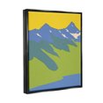 thumbnail image 3 of Stupell Industries Modern Seaside Mountain Range Graphic Art Jet Black Floating Framed Canvas Print Wall Art, Design by Jacob Green, 3 of 6