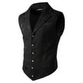 thumbnail image 4 of Men's Court Style Sleeveless Suit Vest - Fashionable, for Daily, 4 of 7