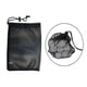 thumbnail image 5 of Bolsa de red negra para pelotas de golf, con cierre de cordón, para tenis y deportes. Capacidad 48 bolas, 5 of 9