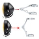 thumbnail image 3 of 1 Par de Abrazaderas de Montaje de Soporte de Faro ocicleta Ajuste 39mm-41mm Soporte de de Tubo de Horquil para , Accesorios Pta Yotijar Soporte de faros de la motocicleta, 3 of 8