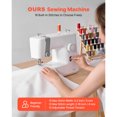 thumbnail image 2 of KFFKFF Sewing Machine, 18 Stitch Applications, with LED Light and Foot Pedal, Simple Dial Control, Interior Metal Frame, Lightweight and Portable Beginner Sewing Machine, 2 of 9