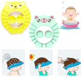 thumbnail image 4 of Gorro de ducha para niños, gorro de ducha para bebé, gorro de ducha suave y ajustable, con protección para los oídos Protege la cara y los ojos del agua y del champú para el cuidado del, 4 of 7