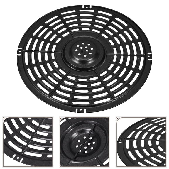 LIFKOME Easy Install Black Air Fryer Replacement Tray with Versatile Divider Feature