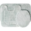 Better Homes and Gardens 3 Piece Bath Rug Set, Blue Presence