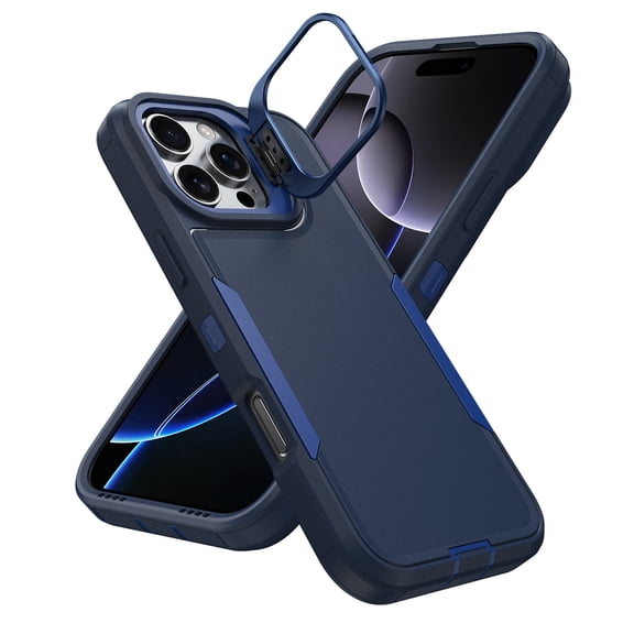 For iPhone 13 Pro Max Case Heavy Duty Rugged Shockproof Protection Dual Layer Hybrid Cell Phone Cover, Matte Anti-Scratch Military Grade Drop Tested Case For iPhone 13 Pro Max,Blue