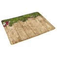 thumbnail image 2 of MKHERT Christmas Decoration Fir Twig with Red Berries On Wood Doormat Rug Home Decor Floor Mat Bath Mat 30x18 inch, 2 of 3