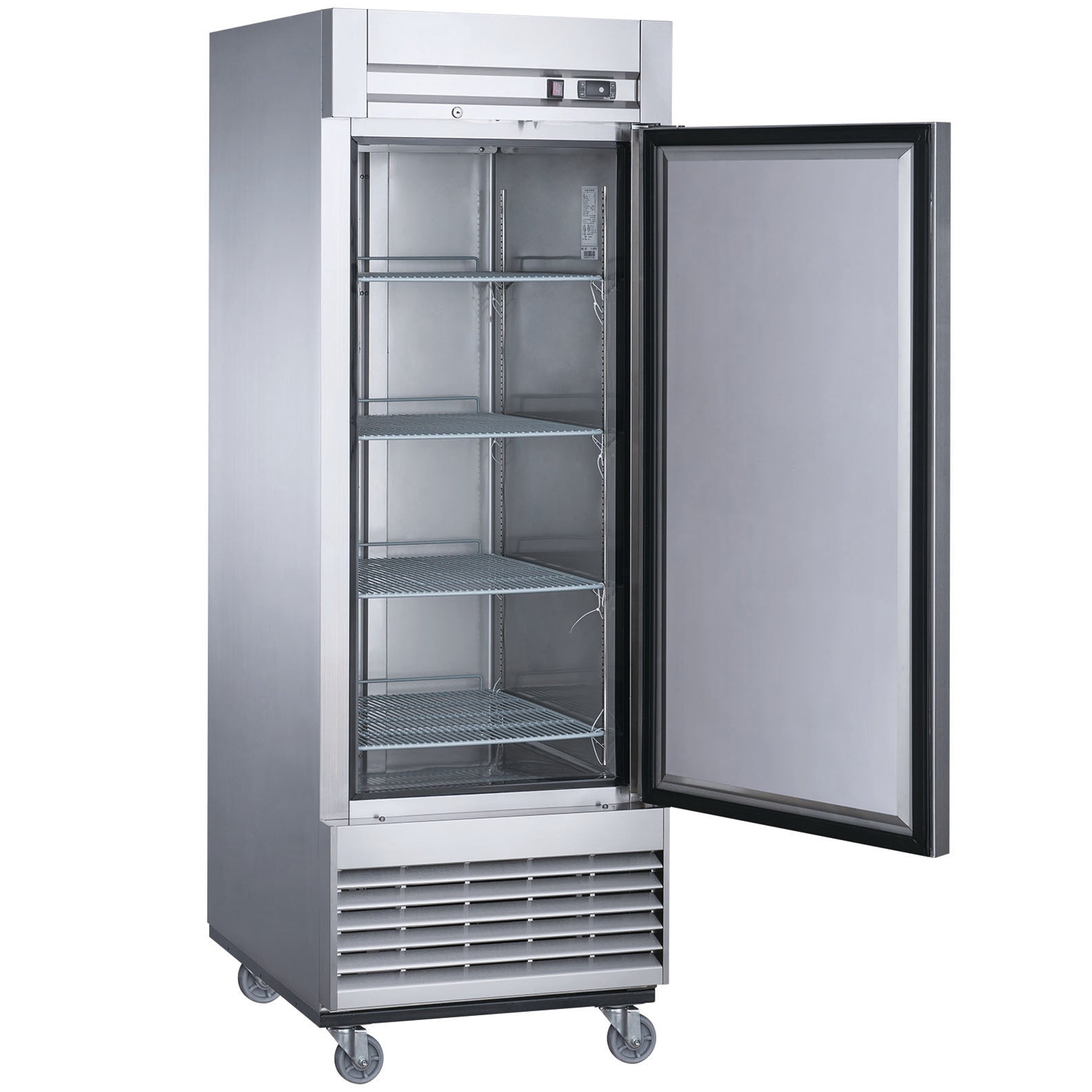 NSF 27 in. Reach-In Commercial Freezer 18.6 Cu.Ft. Solid Single Door Freezer, Upright Freezer in Stainless Steel