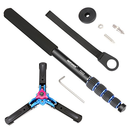 Neewer Extendable Camera Monopod with Removable Foldable Tripod Support Base:Aluminum Alloy,20-66 inches/52-168 Centimeters for Canon Nikon Sony DSLR Cameras,Payload up to 11 pounds/5 kilograms