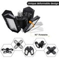 thumbnail image 2 of 2Pack 100W LED Garage Lights 10000LM E26 Daylight 6000K Adjustable   for Warehouse, 2 of 6