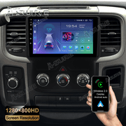 2+32GB Android 13 Car Stereo Radio for Dodge Ram Pickup 2013-2018 with Manual A/C
