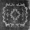 thumbnail image 1 of Ahgly Company Indoor Square Persian Gray Bohemian Area Rugs, 4' Square, 1 of 1